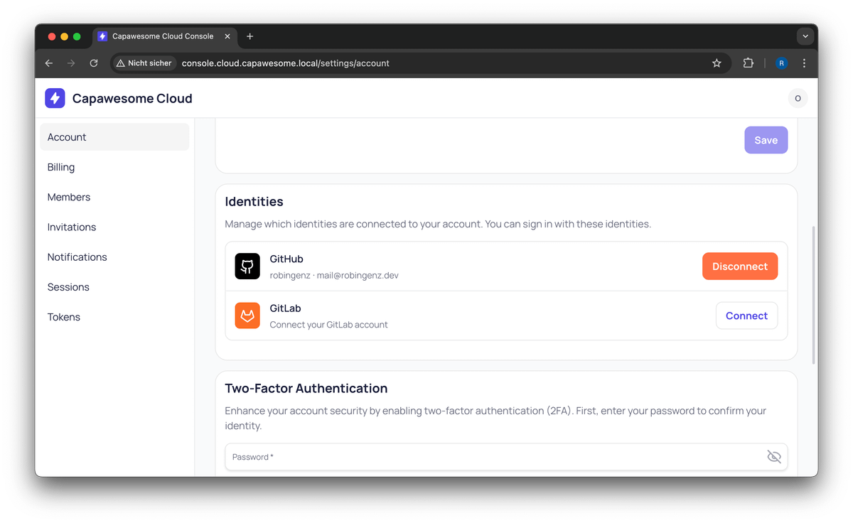 Capawesome Cloud Identities