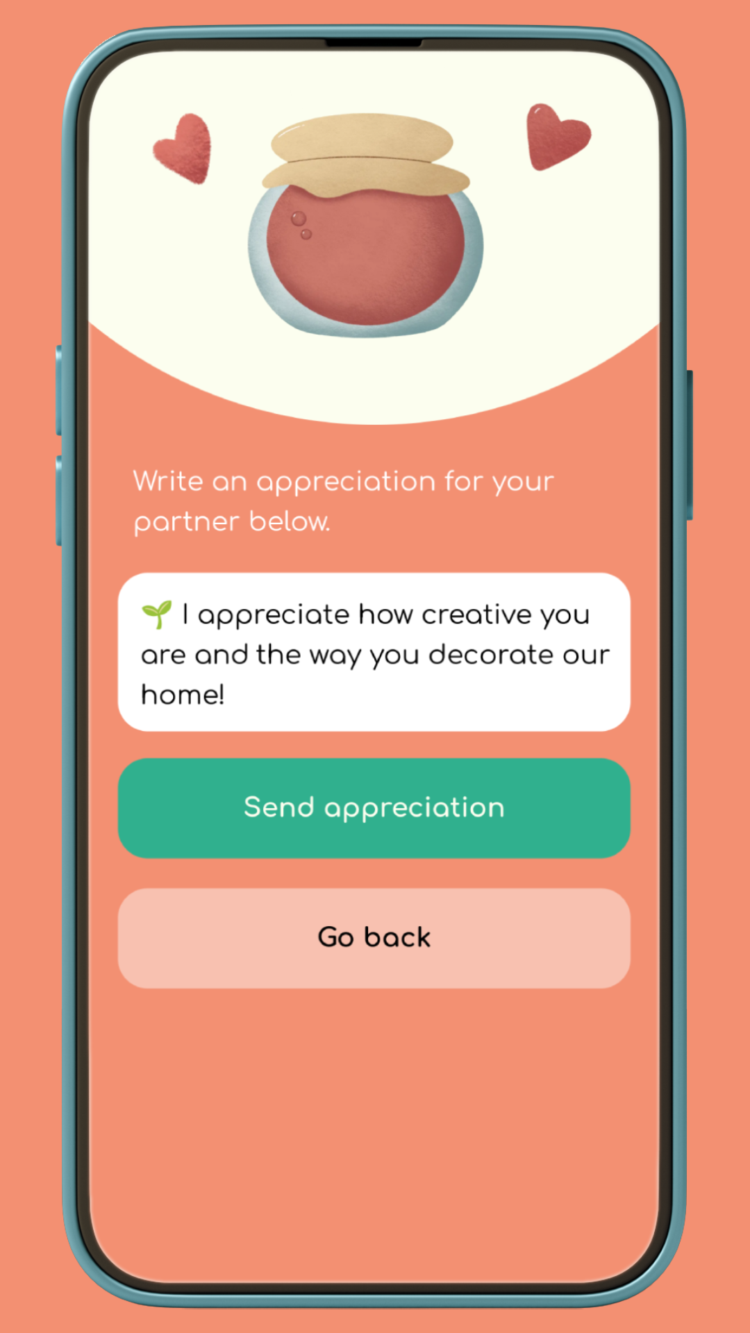 Appreciation Jar Screenshot