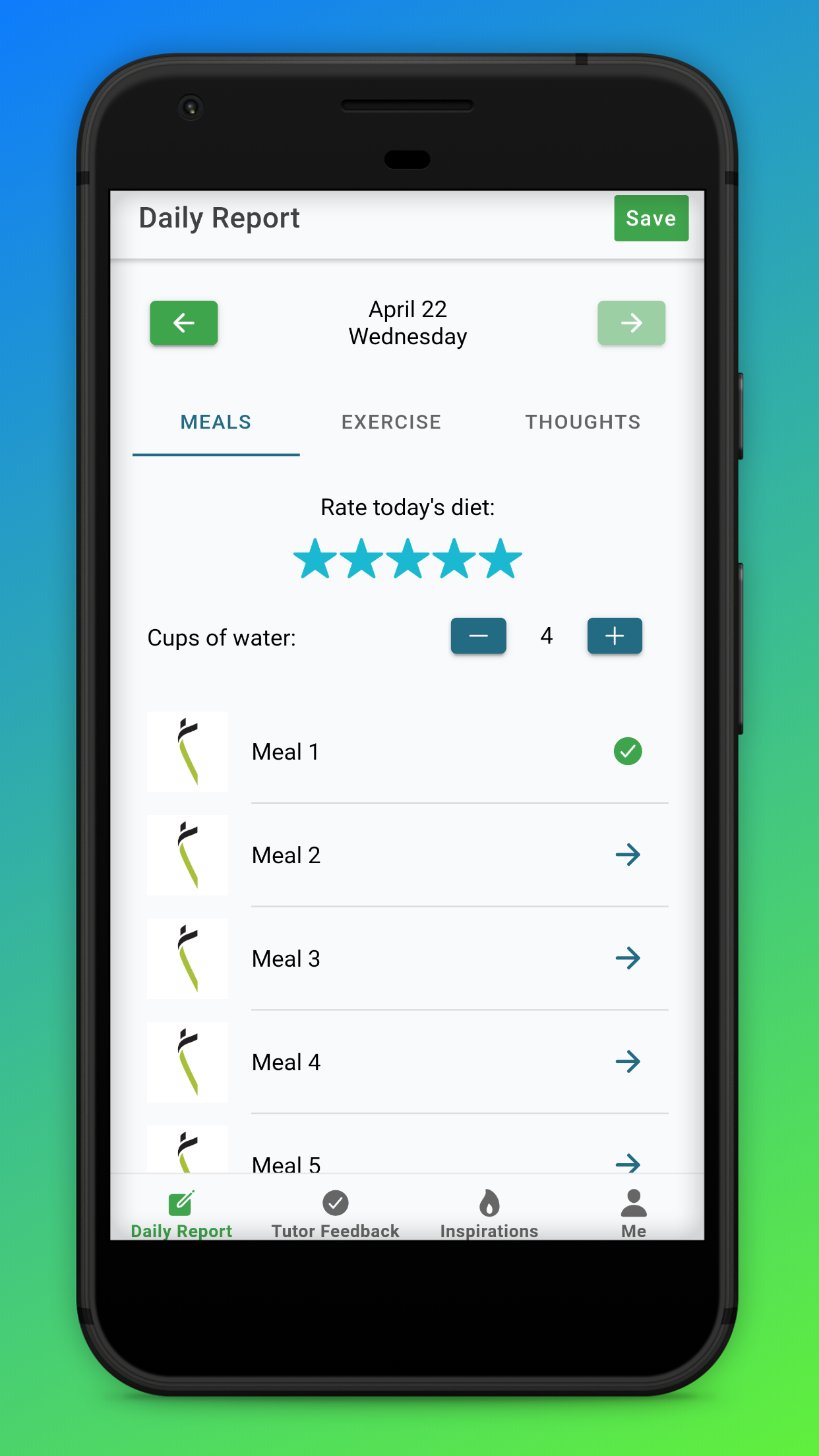 MyBodyTutor Screenshot