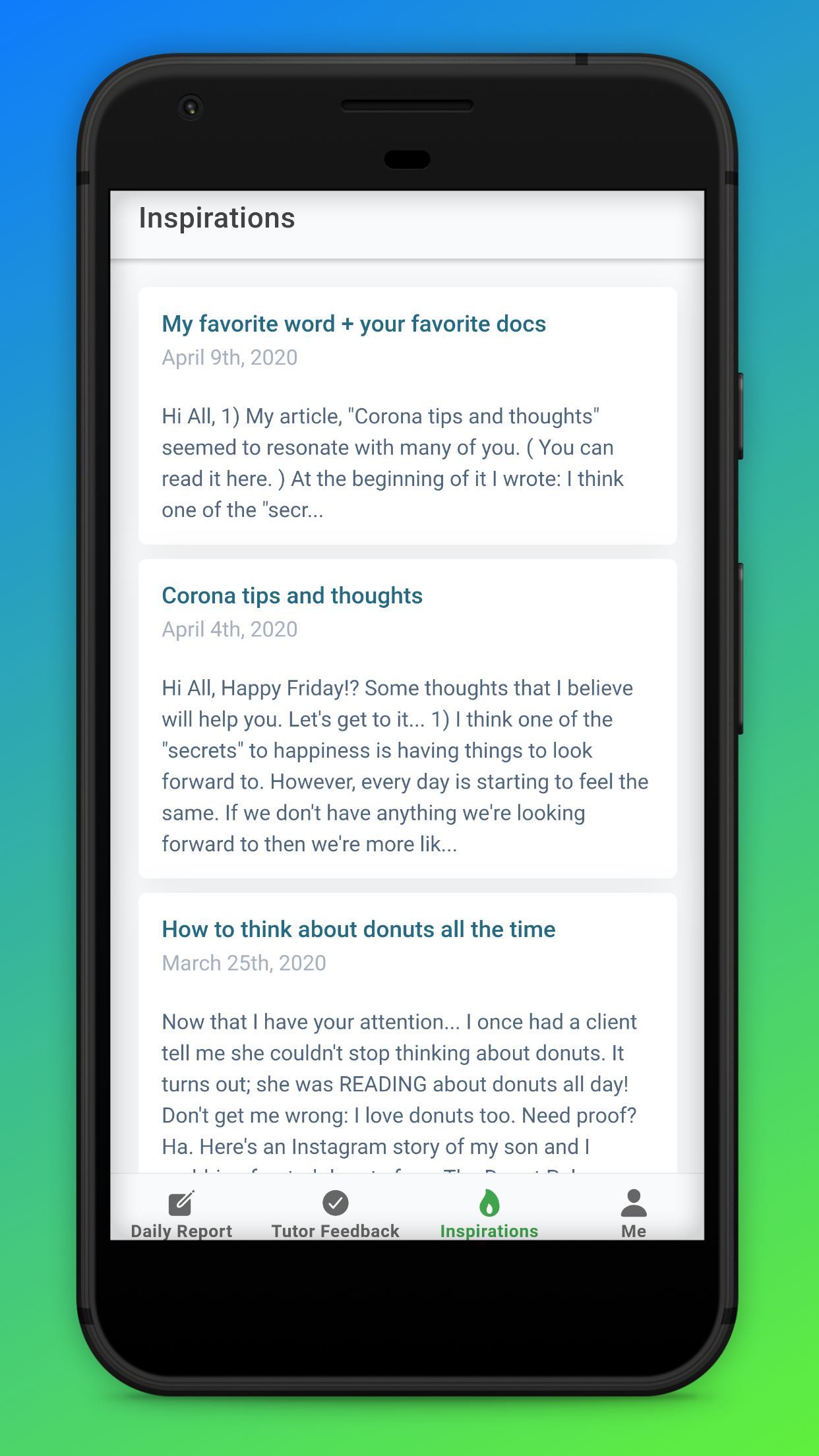 MyBodyTutor Screenshot